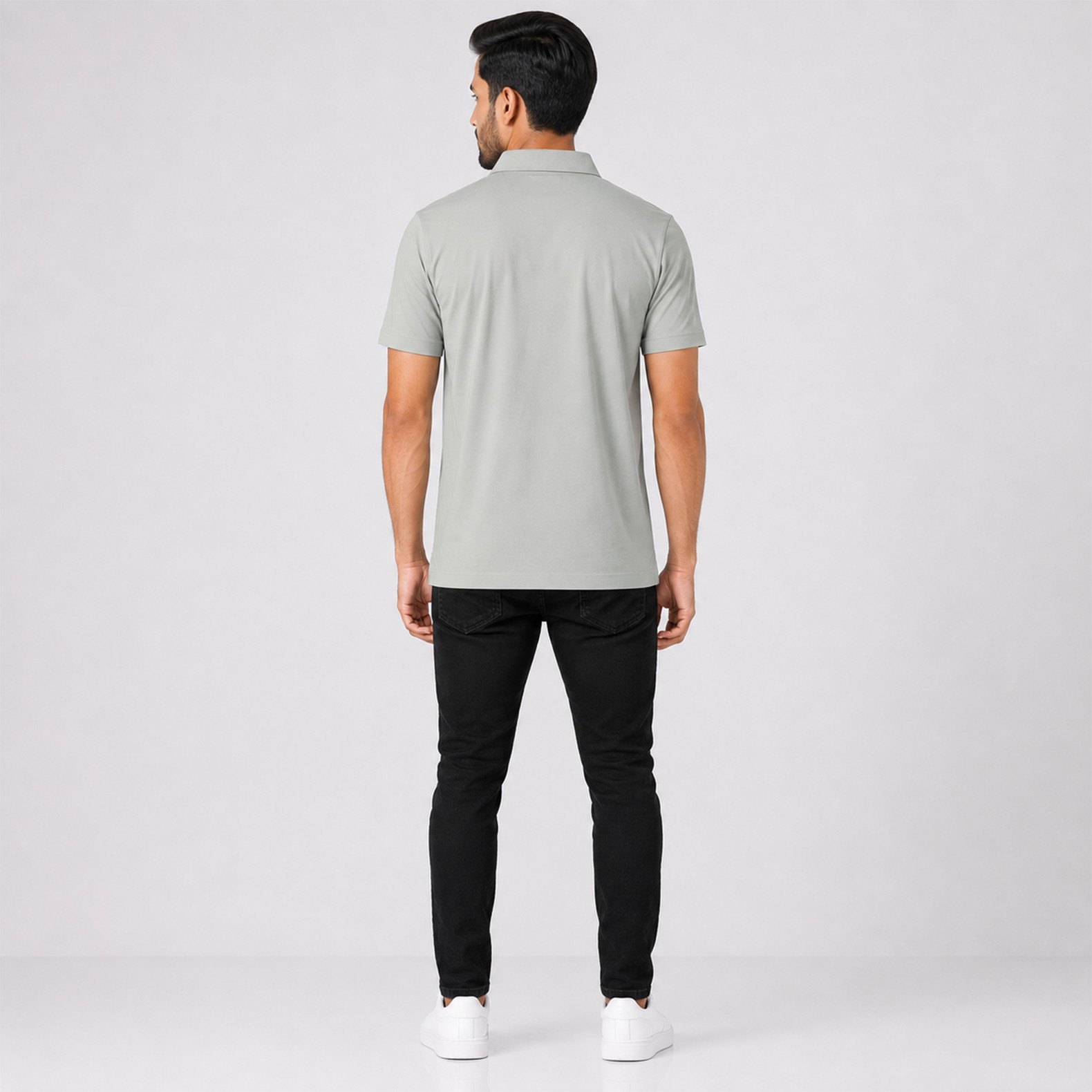 Classic Grey Premium Men's Polo