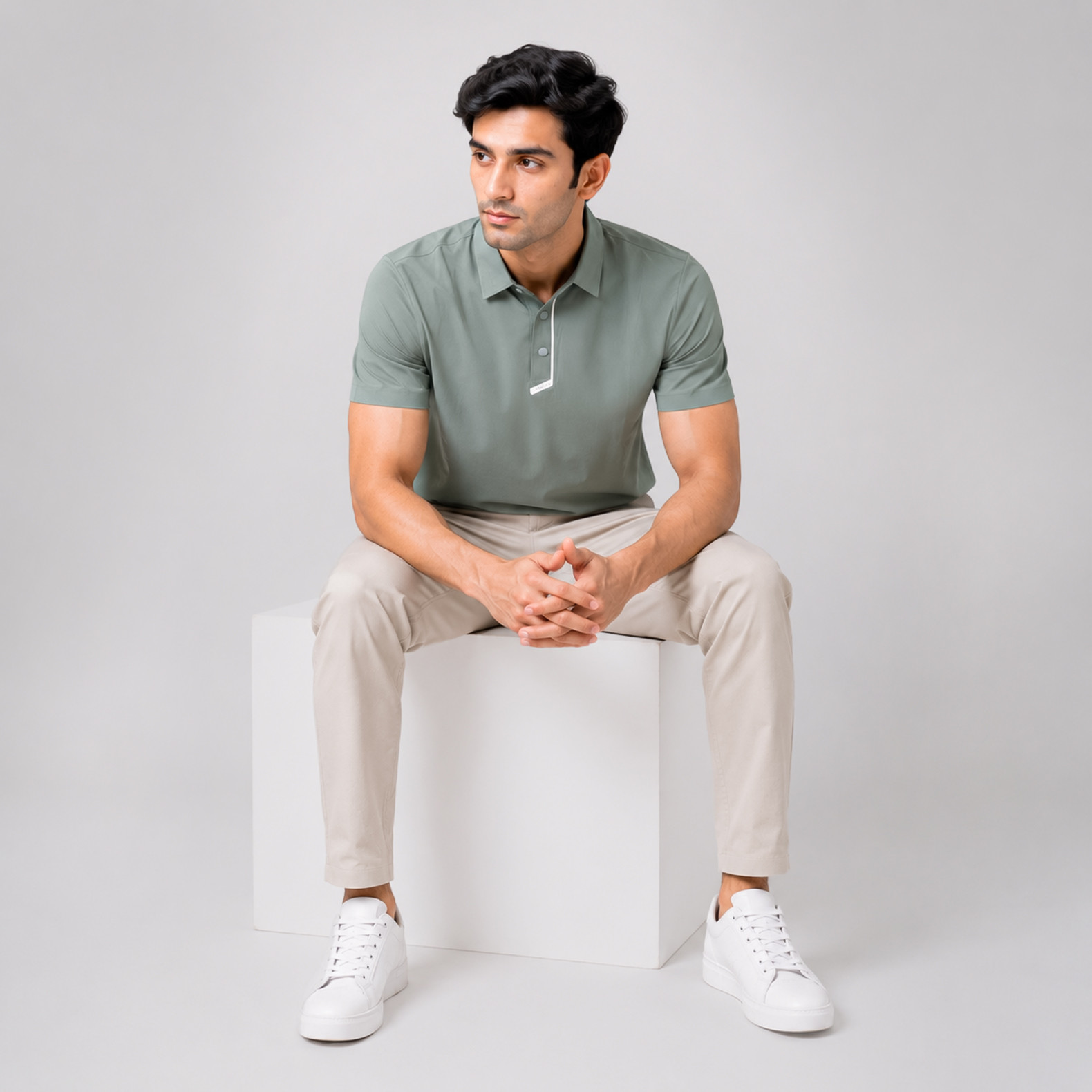 Solid Polo T-Shirt for Men | Smart Casual Style