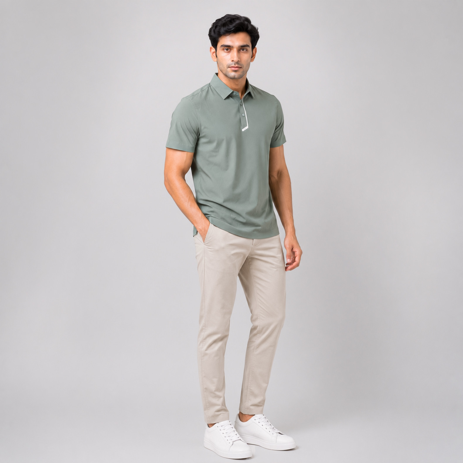 Solid Polo T-Shirt for Men | Smart Casual Style